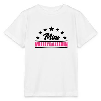 Volleyball Shirt - Mini Volleyballerin Shirt -Team - Stanley/Stella Kinder T-Shirt MINI CREATOR  - Weiß - Vorne - Maike (125cm)