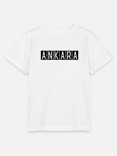 Ankara Flughafentafel - Stanley/Stella Kinder T-Shirt MINI CREATOR  - Weiß