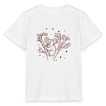 Koala - Australia - Nature Conservation - Stanley/Stella MINI CREATOR Kids’ T-Shirt - white - Front - Maike (125cm)