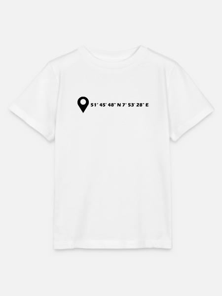 Ahlen Koordinaten - Stanley/Stella Kinder T-Shirt MINI CREATOR - Weiß