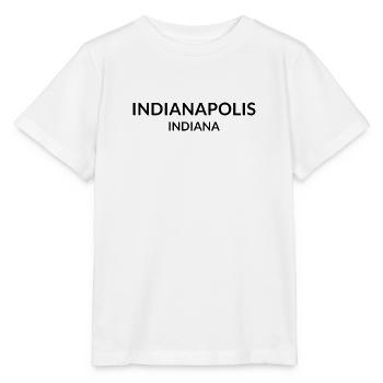 Indianapolis Indiana USA - Stanley/Stella Kinder T-Shirt MINI CREATOR  - Weiß - Vorne - Maike (125cm)