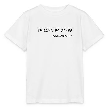 Coordonnées de Kansas City, Kansas, États-Unis - T-shirt bio MINI CREATOR Stanley/Stella Enfant - blanc - Devant - Maike (125cm)