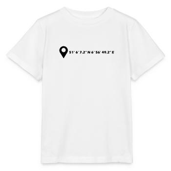 Langenfeld (Rheinland) Koordinaten - Stanley/Stella Kinder T-Shirt MINI CREATOR  - Weiß - Vorne - Maike (125cm)
