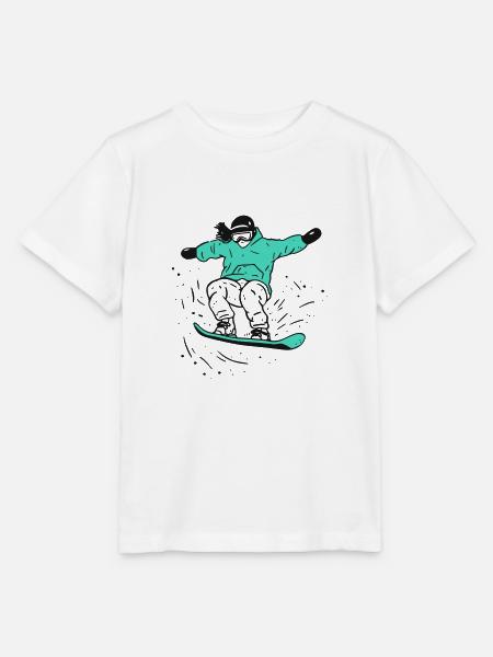 Snowboard-Aktion - Stanley/Stella Kinder T-Shirt MINI CREATOR  - Weiß