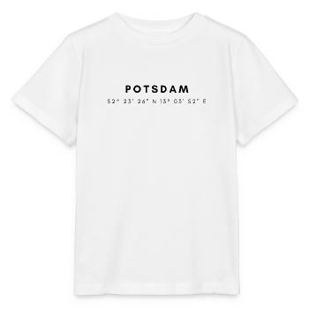 Potsdam coordinates - Stanley/Stella MINI CREATOR Kids’ T-Shirt - white - Front - Maike (125cm)
