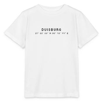 Les coordonnées de Duisbourg - T-shirt bio MINI CREATOR Stanley/Stella Enfant - blanc - Devant - Maike (125cm)