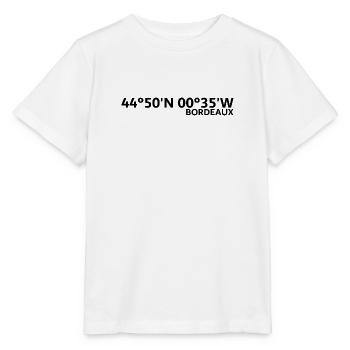 Bordeaux coordinates - Stanley/Stella MINI CREATOR Kids’ T-Shirt - white - Front - Maike (125cm)