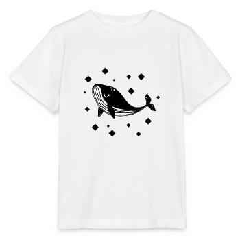 Wal - Säugetier Meerestier Naturschutz - Stanley/Stella Kinder T-Shirt MINI CREATOR  - Weiß - Vorne - Maike (125cm)