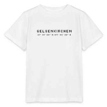 Coordonnées de Gelsenkirchen - T-shirt bio MINI CREATOR Stanley/Stella Enfant - blanc - Devant - Maike (125cm)