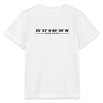 Coordonnées des points élevés - T-shirt bio MINI CREATOR Stanley/Stella Enfant - blanc - Devant - Maike (125cm)