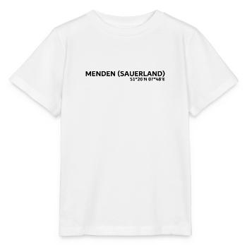 Coordonnées de Menden (Sauerland) - T-shirt bio MINI CREATOR Stanley/Stella Enfant - blanc - Devant - Maike (125cm)