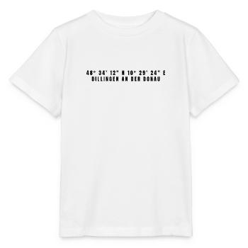 Dillingen an der Donau Bayern Koordinaten - Stanley/Stella Kinder T-Shirt MINI CREATOR  - Weiß - Vorne - Maike (125cm)