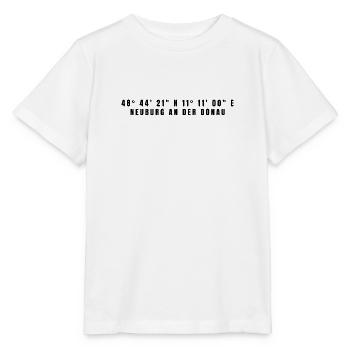 Neuburg an der Donau Bayern Koordinaten - Stanley/Stella Kinder T-Shirt MINI CREATOR  - Weiß - Vorne - Maike (125cm)