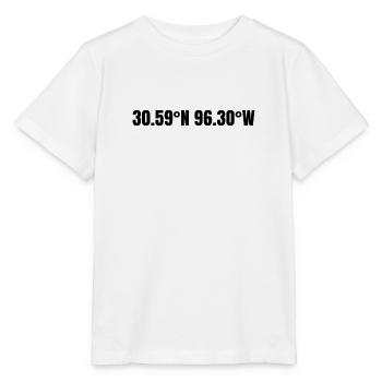College Station Texas USA Koordinaten - Stanley/Stella Kinder T-Shirt MINI CREATOR  - Weiß - Vorne - Maike (125cm)