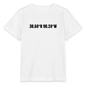 St. Louis, Missouri, USA Coordinates - Stanley/Stella MINI CREATOR Kids’ T-Shirt - white - Front - Maike (125cm)