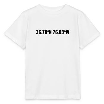Virginia Beach Virginia USA Koordinaten - Stanley/Stella Kinder T-Shirt MINI CREATOR  - Weiß - Vorne - Maike (125cm)