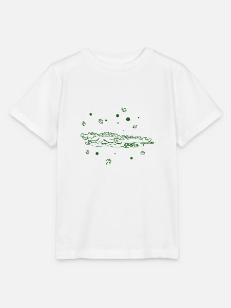 Krokodil - Stanley/Stella Kinder T-Shirt MINI CREATOR - Weiß