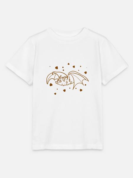 Halloween - Fledermaus Vampir Grusel - Stanley/Stella Kinder T-Shirt MINI CREATOR - Weiß