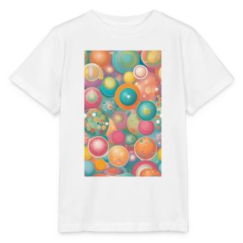 Mild circles & forms - Stanley/Stella MINI CREATOR Kids’ T-Shirt - white - Front - Maike (125cm)