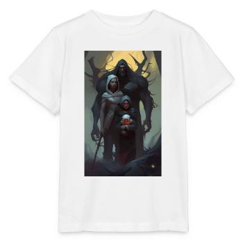Portrait de famille dark fantasy - T-shirt bio MINI CREATOR Stanley/Stella Enfant - blanc - Devant - Maike (125cm)