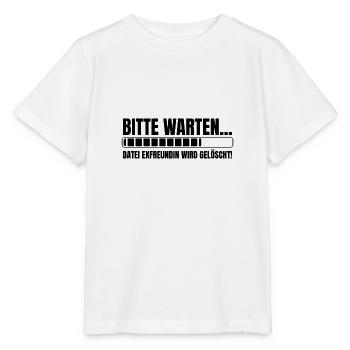 Bitte warten Datei Exfreundin wird gelöscht - Stanley/Stella Kinder T-Shirt MINI CREATOR  - Weiß - Vorne - Maike (125cm)