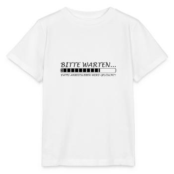 Bitte warten Datei Arbeitsleben wird gelöscht - Stanley/Stella Kinder T-Shirt MINI CREATOR  - Weiß - Vorne - Maike (125cm)