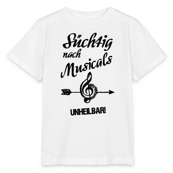 Süchtig nach Musicals Geschenk - Stanley/Stella Kinder T-Shirt MINI CREATOR  - Weiß - Vorne - Maike (125cm)