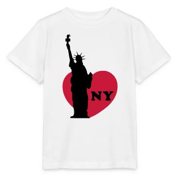 New York - T-shirt bio MINI CREATOR Stanley/Stella Enfant - blanc - Devant - Maike (125cm)