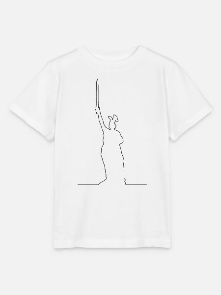 Kontur des Hermannsdenkmals - Stanley/Stella Kinder T-Shirt MINI CREATOR - Weiß