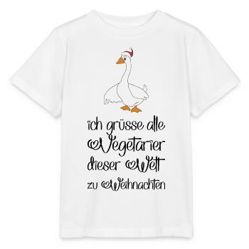 Lustige Geschenke für Vegetarier zu Weihnachten - Stanley/Stella Kinder T-Shirt MINI CREATOR  - Weiß - Vorne - Maike (125cm)