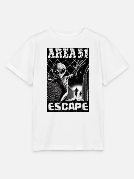 Area51 Alien-Flucht - Stanley/Stella Kinder T-Shirt MINI CREATOR - Weiß