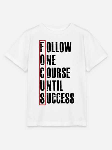 follow one course until - Stanley/Stella Kinder T-Shirt MINI CREATOR - Weiß