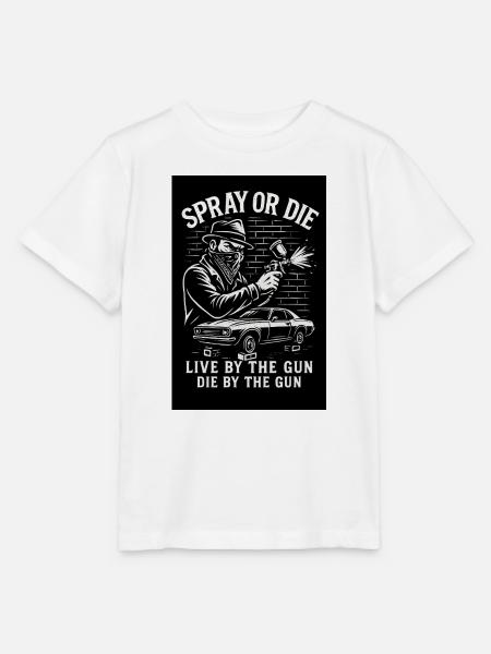 Spray or Die - Stanley/Stella Kinder T-Shirt MINI CREATOR - Weiß