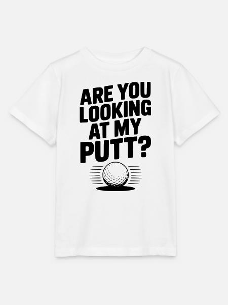 Schaust du auf meinen Putt - Stanley/Stella Kinder T-Shirt MINI CREATOR - Weiß