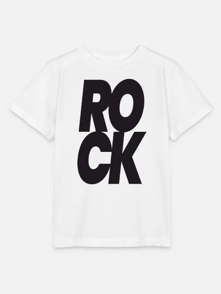 Stacked Rock Typografie - Stanley/Stella Kinder T-Shirt MINI CREATOR  - Weiß