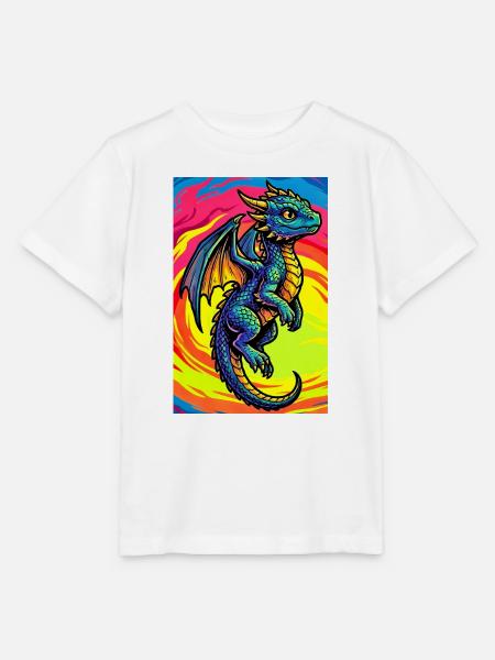 Drache - Stanley/Stella Kinder T-Shirt MINI CREATOR - Weiß