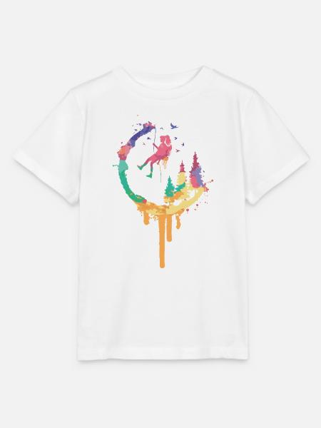 Regenbogenwald Swing - Stanley/Stella Kinder T-Shirt MINI CREATOR  - Weiß
