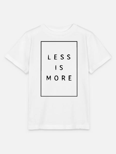 Weniger ist mehr - Less is more - Stanley/Stella Kinder T-Shirt MINI CREATOR - Weiß