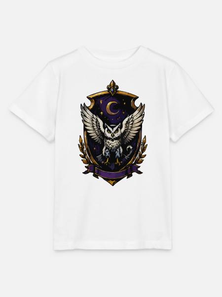 Mondnacht Eulenwappen - Stanley/Stella Kinder T-Shirt MINI CREATOR  - Weiß