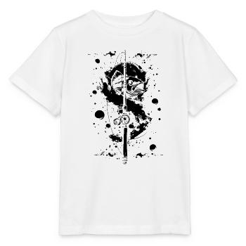 Fischen Farbe Graffiti - Stanley/Stella Kinder T-Shirt MINI CREATOR  - Weiß - Vorne - Maike (125cm)