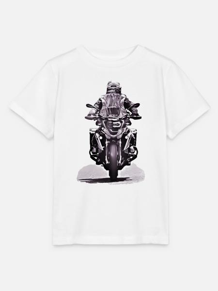 GS Motorradfahrer black - Stanley/Stella Kinder T-Shirt MINI CREATOR  - Weiß