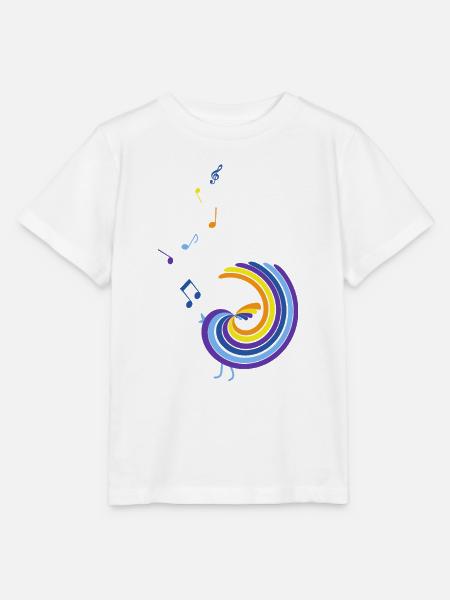 bunter singvogel - Stanley/Stella Kinder T-Shirt MINI CREATOR - Weiß