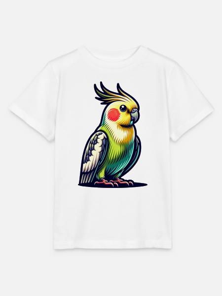 Nymphensittich süß - Stanley/Stella Kinder T-Shirt MINI CREATOR - Weiß