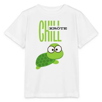 Chill Kröte für Chiller - Stanley/Stella Kinder T-Shirt MINI CREATOR  - Weiß - Vorne - Maike (125cm)