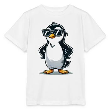 Penguin Comic - Stanley/Stella MINI CREATOR Kids’ T-Shirt - white - Front - Maike (125cm)