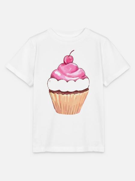Cupcake Love Kirsche - Stanley/Stella Kinder T-Shirt MINI CREATOR - Weiß