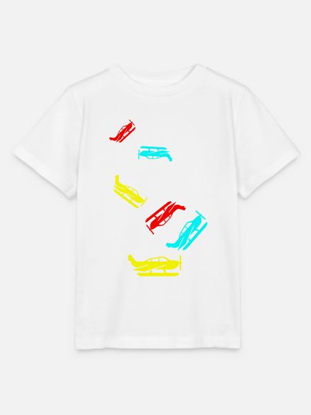 Flugzeug symbol - Stanley/Stella Kinder T-Shirt MINI CREATOR - Weiß