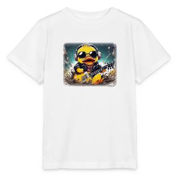 Bernd Badeente Metal - Stanley/Stella Kinder T-Shirt MINI CREATOR  - Weiß - Vorne - Maike (125cm)