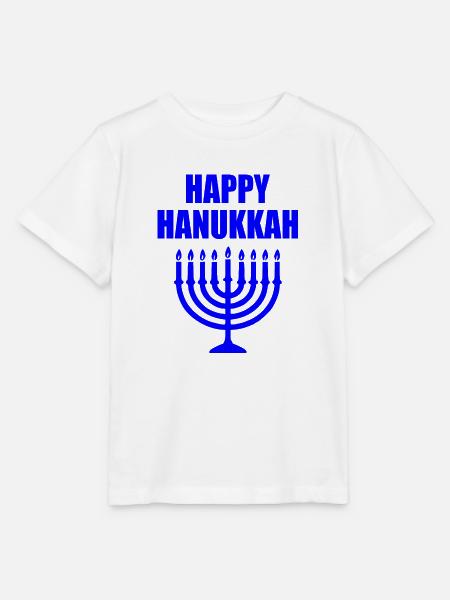 HAPPY HANUKKAH - Stanley/Stella Kinder T-Shirt MINI CREATOR - Weiß