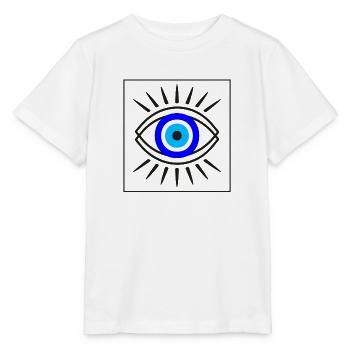 Greek Evil Eye Shirt, The Evil Eye Curse - Stanley/Stella MINI CREATOR Kids’ T-Shirt - white - Front - Maike (125cm)
